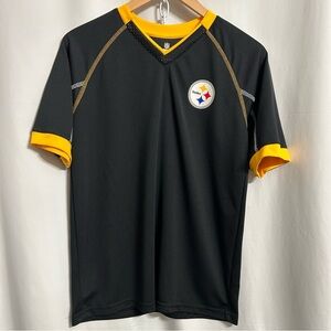 Men's Black and Gold Sports Shirt